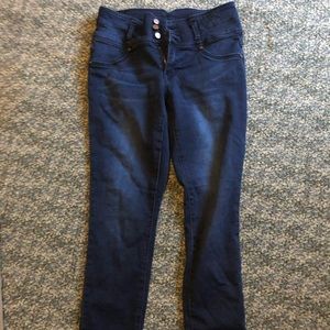 1822 Blue High-waist Skinny Jeans